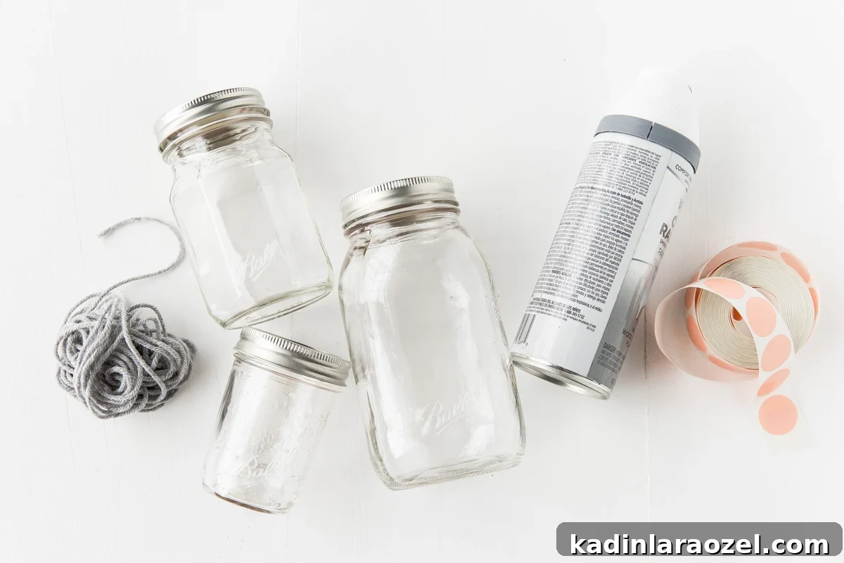 materials needed for hanging lantern DIY