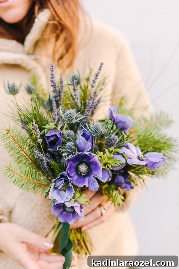 An ultra violet bouquet inspired by Pantone's 2018 Color of the Year.