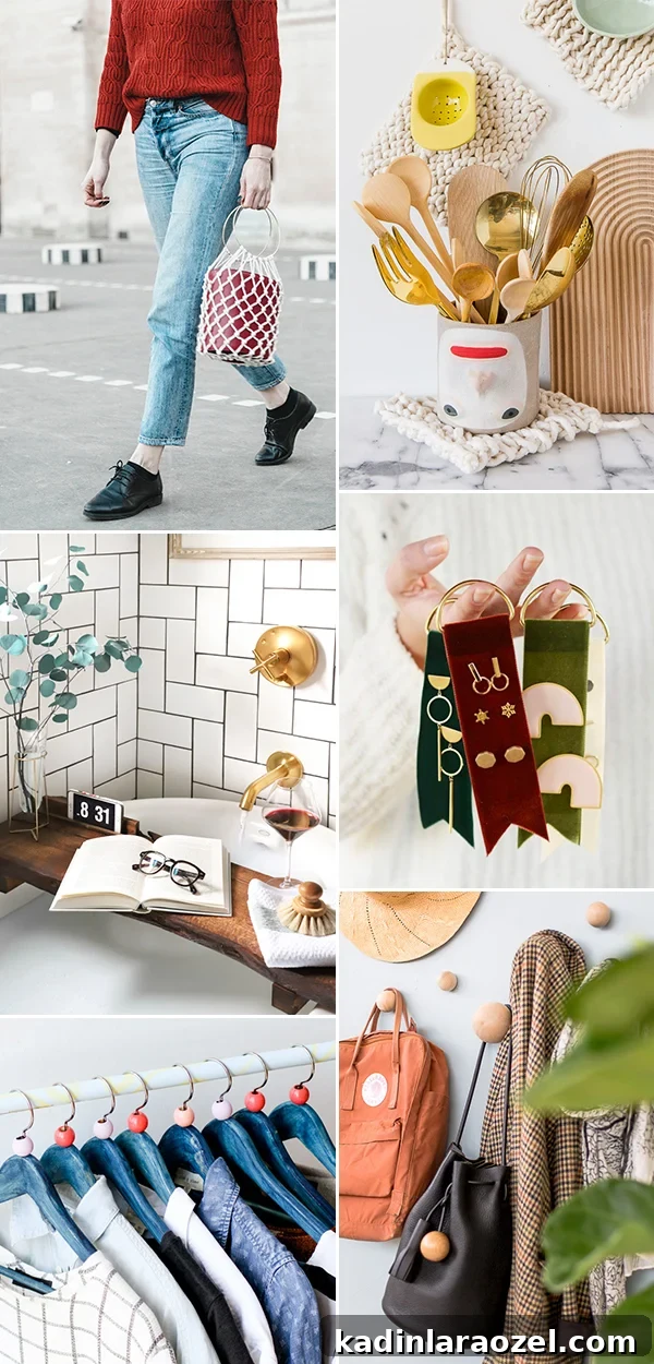 6 Weekend DIY Projects You Can Complete in One Day 2 6 Weekend DIYs to Try! Get ready for the weekend with these project ideas ranging from a do-it-yourself handbag to geometric wall hooks. #diy #weekendproject #tutorial