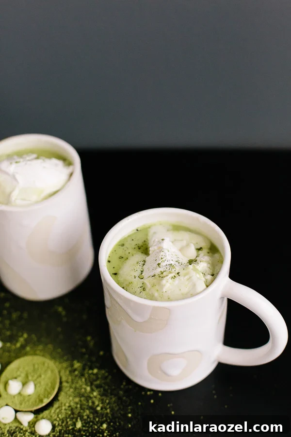 St. Patrick’s Day Matcha Hot Chocolate Recipe 4 A Matcha Hot Chocolate Recipe for St Patrick's Day #hotchocolate #recipe #green #stpatricksday