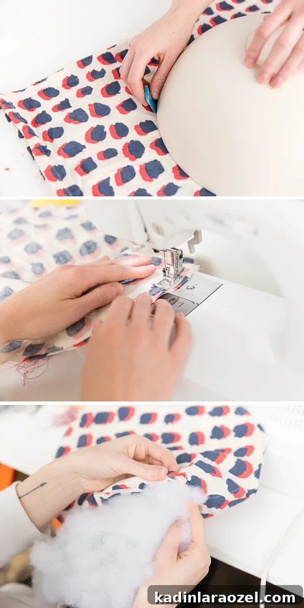 DIY Round Throw Pillow Tutorial for Stylish Home Decor 2 How to Make a DIY Circle Pillow for your Home. #pillow #diy #tutorial #circlepillow #roundpillow