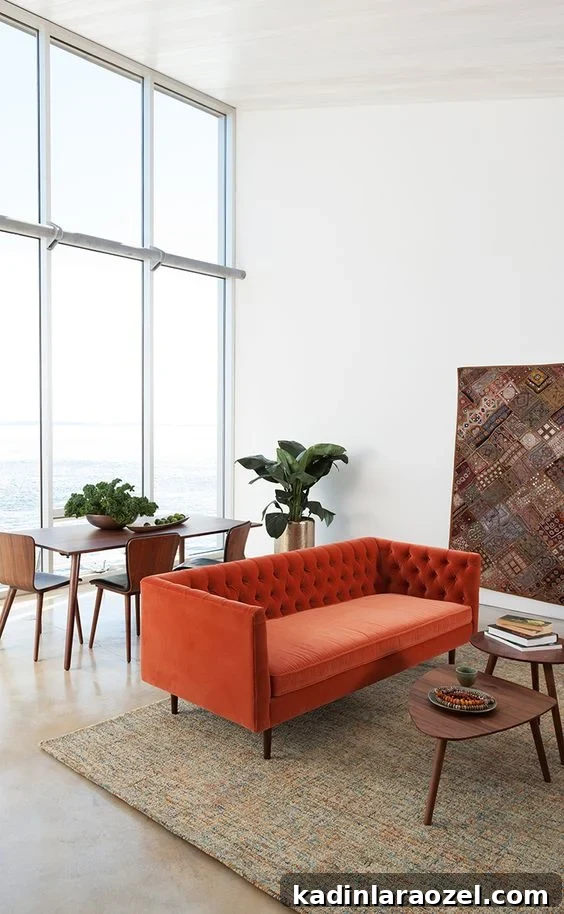 What do you think of the colorful couch trend? #colorful #moderninterior #interiorsinspo