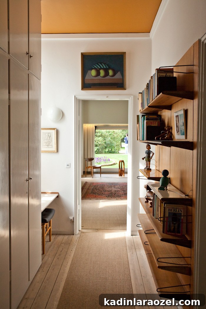 Are Painted Ceilings Worth It? Pros, Costs, and Style Tips 2 The mustard painted ceilings at the Finn Juhl House Copenhagen are a great way to warm up a space. Are you a fan of the painted ceiling trend? Join the debate! #ceilings #paintedceilings #trend #interiors