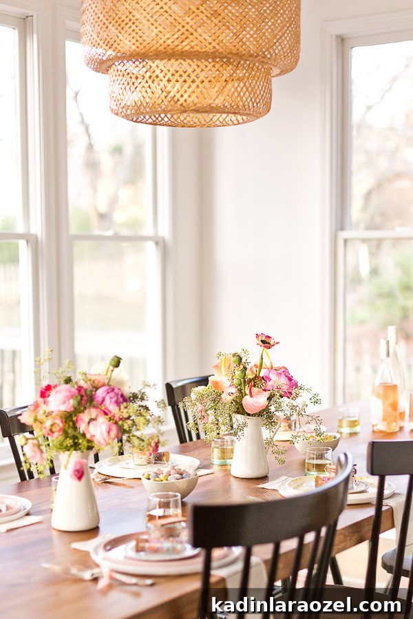 Host a Simple Spring Dinner Party for Mother's Day Celebration 10 How to throw a (minimal) spring dinner party just in time for Mother's Day. Click through for all the DIY ideas. #spring #dinnerparty #entertaining #springentertaining