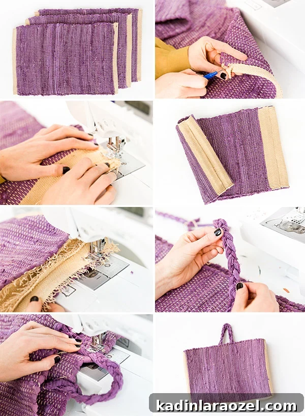 How to Make a Sewn Beach Bag (or Market Tote) for Summer. #sewing #diy #diybag #beachbag #summerdiy
