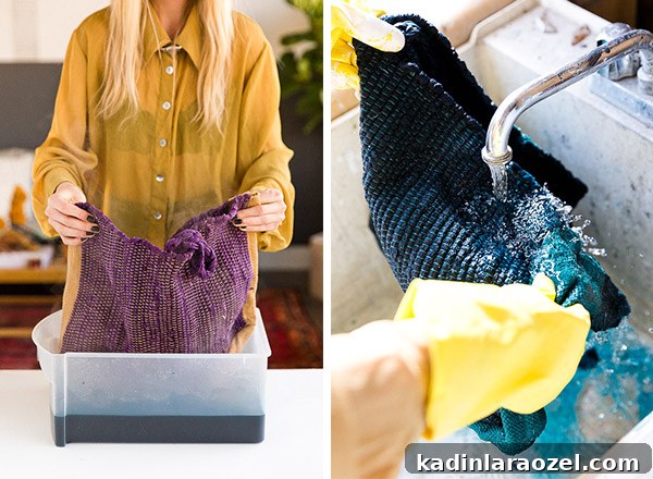 Dyeing a DIY beach bag for summer. Click through for the tutorial. #dyeingproject #diy