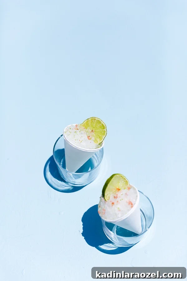 Cone Head Margarita Snow Cones: Frozen Cocktail Shaved Ice 5 Summer cocktail idea... Margarita Snow Cones