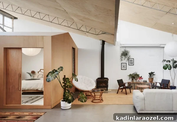 18 Inspiring Australian Designers and Artists to Know 8 Loft space design by By Pono featured on the Design Files. Get down (under) with 18 Inpsiring Australian Designers and Artists #australiandesign #australia #designinspiration #bedroom #loft