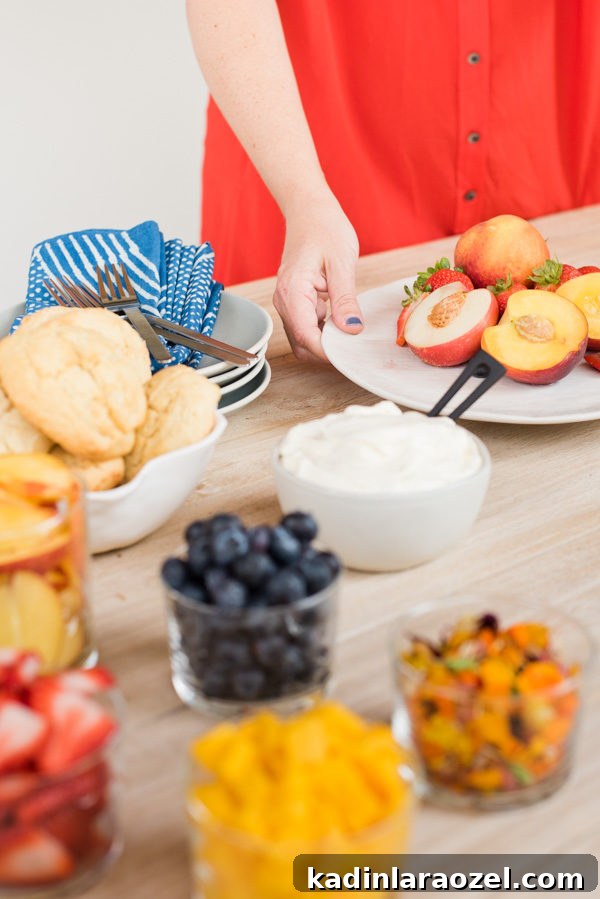 Summer Shortcake Bars with Fresh Fruit and Homemade Whipped Cream 2 How to Throw Together a Summer Shortcake Bar with Fresh Fruit and Homemade Whipped Cream. Great for July Fourth and all summer long! #summer #summerrecipes #julyfourthideas #julyfourth