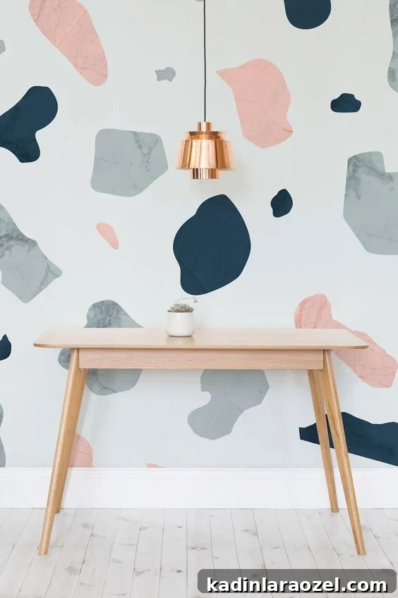 Interior Obsessions: 7 DIY Decor Trends to Transform Your Home 3 DIY your own terrazzo wall mural. Check out the latest I Spy DIYs for more inspiration.