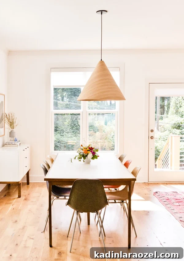 An organic modern dining room makeover.