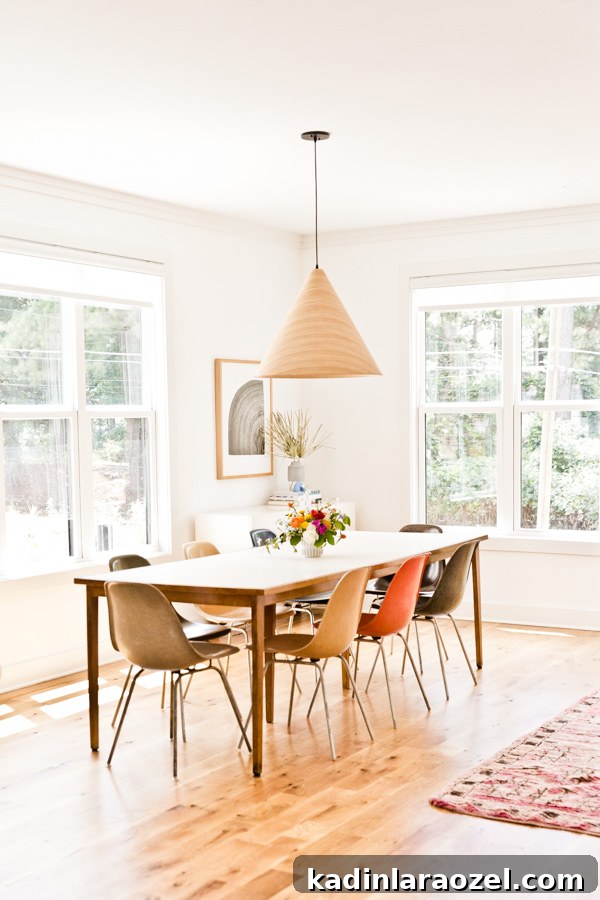 An organic modern dining room makeover.