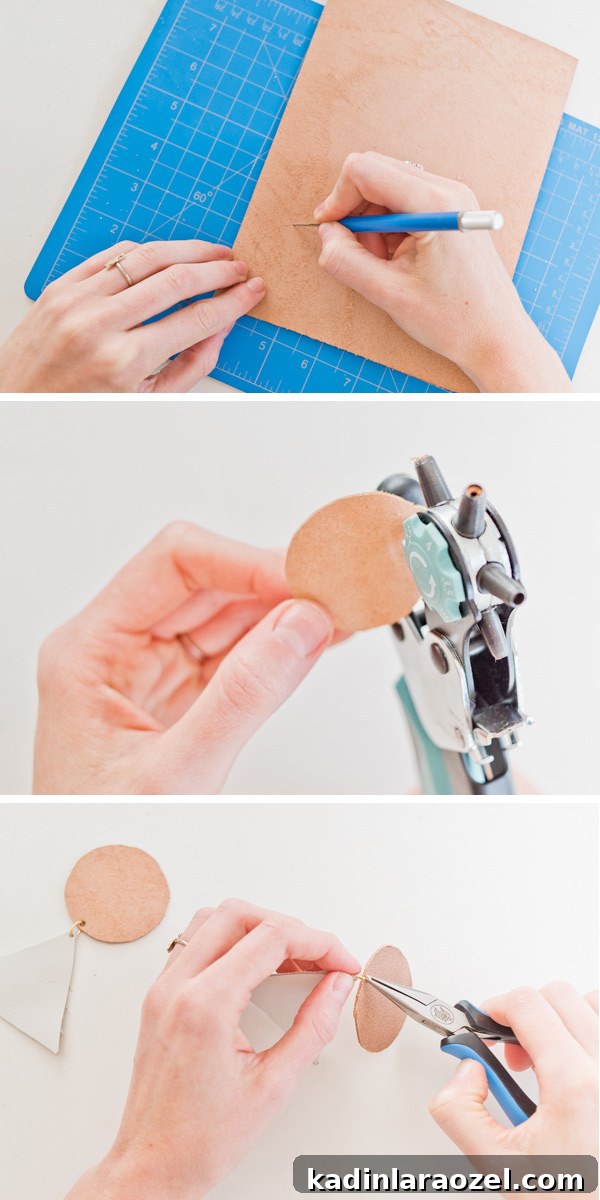 How to Make Bold Leather Statement Earrings: A Step-by-Step Guide 3 Instructions for making leather earrings