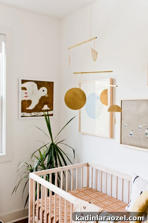 12 Rooms in 12 Months: Hayes’ Nursery Reveal 17 An organic modern nursery makeover. Click through for the full reveal (with before and after photos). #nursery #organicmodern #interiorhomedecor #roommakeover #babyroom