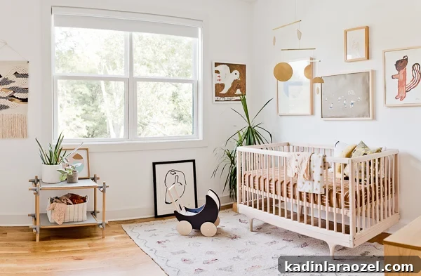 12 Rooms in 12 Months: Hayes’ Nursery Reveal 6 An organic modern nursery makeover. Click through for the full reveal (with before and after photos). #nursery #organicmodern #interiorhomedecor #roommakeover #babyroom