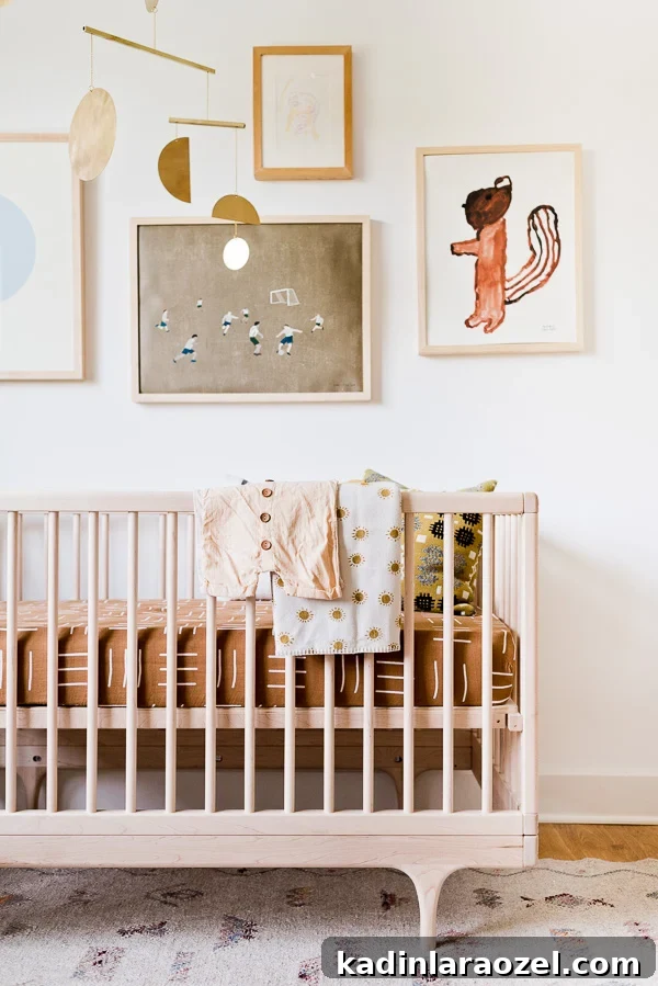 12 Rooms in 12 Months: Hayes’ Nursery Reveal 8 An organic modern nursery makeover. Click through for the full reveal (with before and after photos). #nursery #organicmodern #interiorhomedecor #roommakeover #babyroom