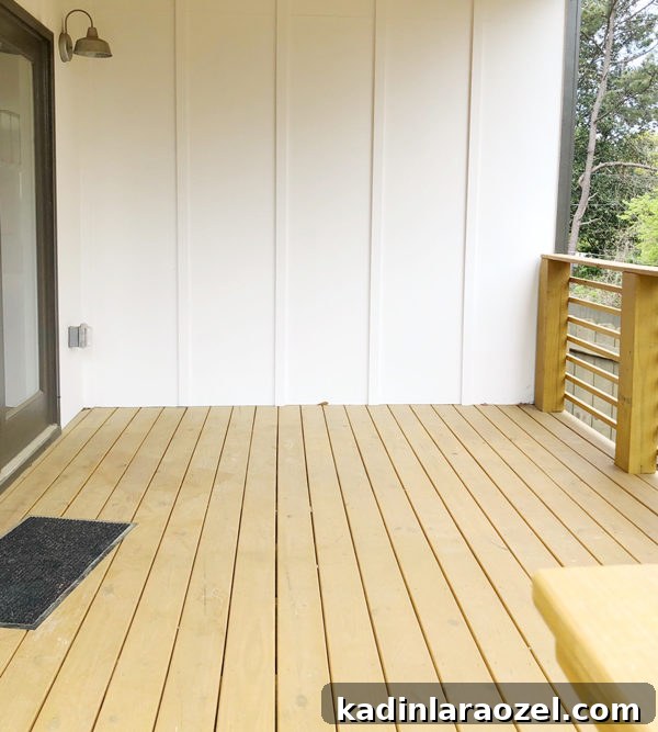 12 Back Porch Makeovers: Progress Over 12 Months 2 BEFORE. My Back Porch Makeover / Progress - Paper and Stitch. #porchmakeover #outdoorinspiration #modernoutdoorliving #organicmodernliving #outdoormakeover #outdoorentertaining