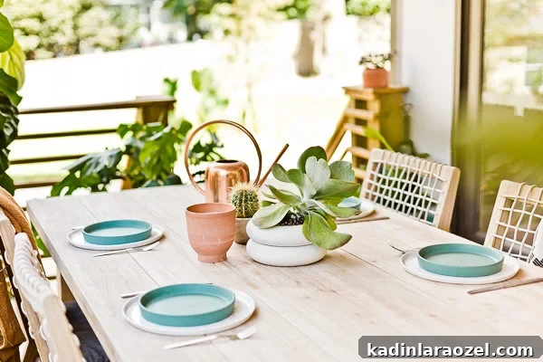 12 Back Porch Makeovers: Progress Over 12 Months 8 A small(ish) back porch gets a makeover, from completely empty to comfortable and stylish - Paper and Stitch. #porchmakeover #outdoorinspiration #modernoutdoorliving #organicmodernliving #outdoormakeover #outdoorentertaining