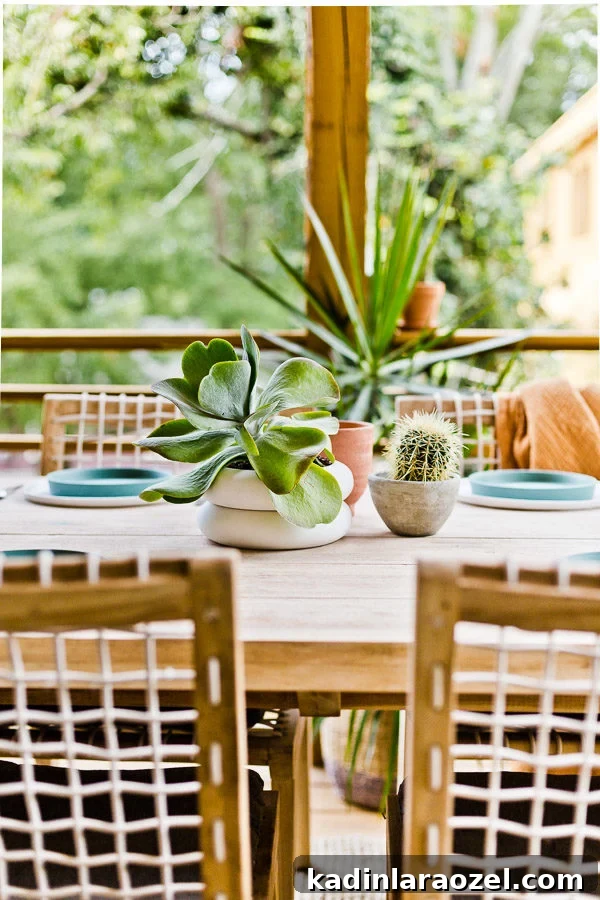 12 Back Porch Makeovers: Progress Over 12 Months 9 A small(ish) back porch gets a makeover, from completely empty to comfortable and stylish - Paper and Stitch. #porchmakeover #outdoorinspiration #modernoutdoorliving #organicmodernliving #outdoormakeover #outdoorentertaining