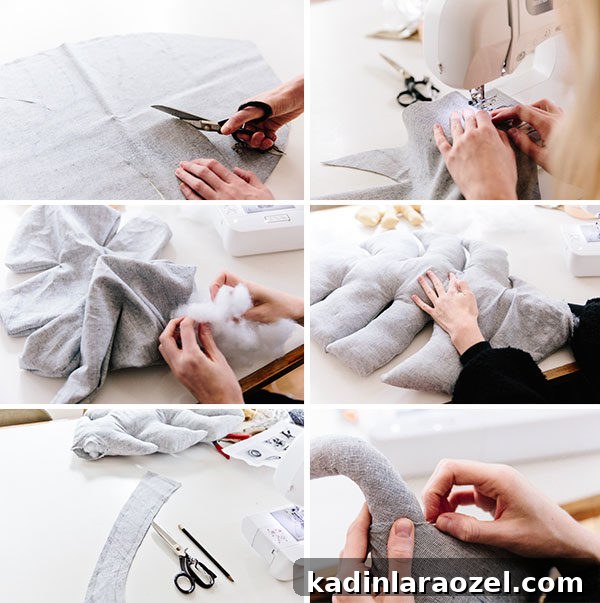 Giant Monstera Leaf Pillow Pattern (Plus Small Version) 3 How to make a giant monstera leaf pillow (and a smaller size too). #diypillow #leafpillow #diyhome #diyhomedecor #nurseryinspiration #kidsroom