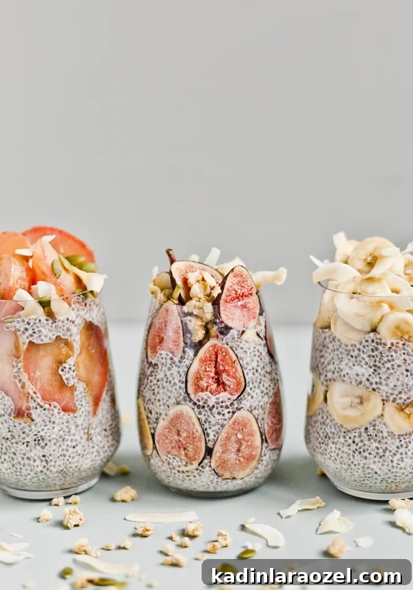 The Prettiest Chia Seed Fruit Parfaits #breakfastrecipe #easyrecipe #parfait #chiaseeds #breakfastideas #easybreakfast