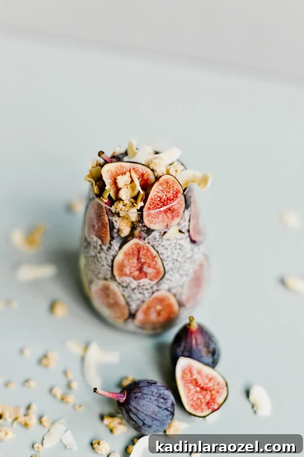 The Prettiest Chia Seed Fruit Parfaits #breakfastrecipe #easyrecipe #parfait #chiaseeds #breakfastideas #easybreakfast #figs