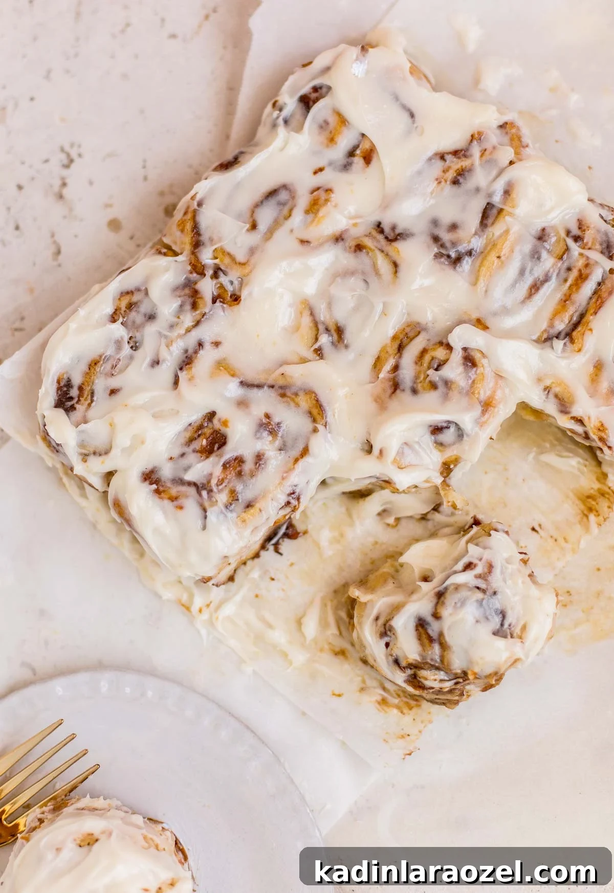 Pumpkin Cinnamon Rolls with Cream Cheese Glaze 7 img 86048 6