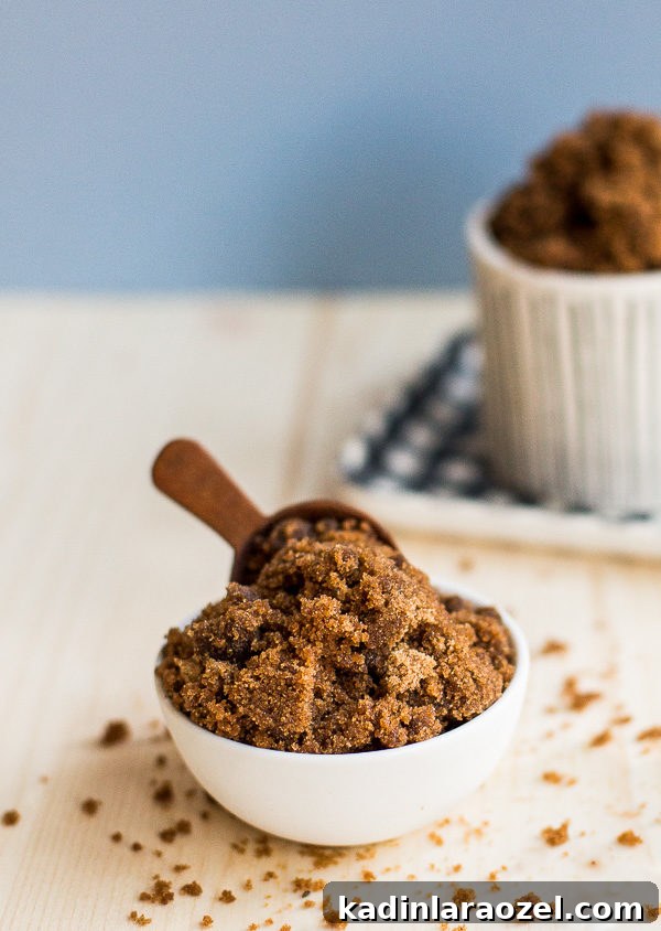 making your own sugar scrub with brown sugar and a few other pantry staples