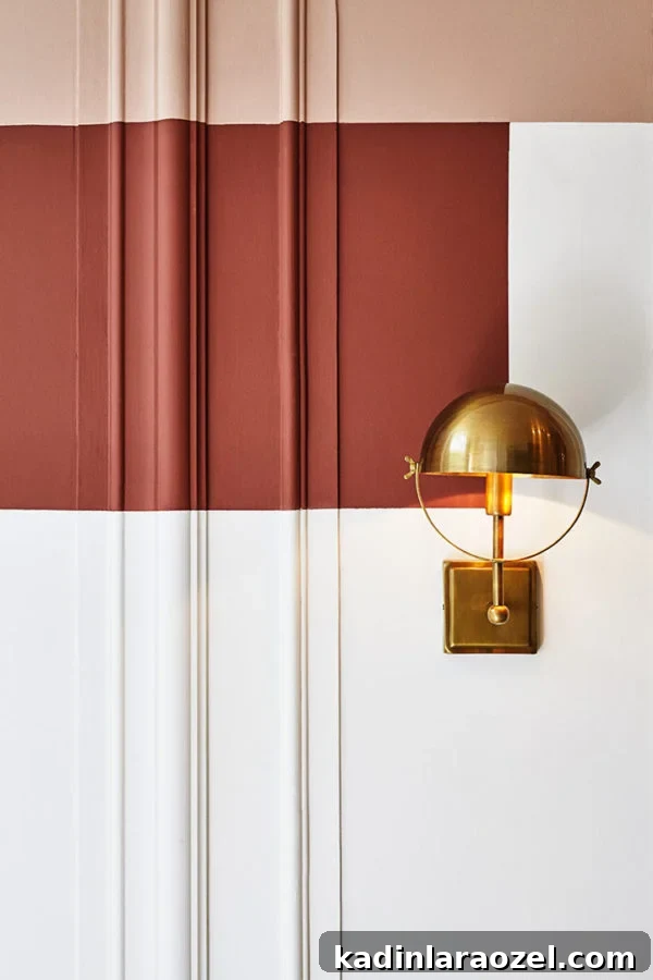 A unique paint trend that pops up again and again in cool interiors. Are you a fan? #paintideas #paintdesigns #coolinteriors
