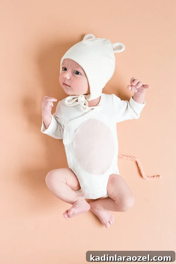 Last-Minute Adorable Halloween Baby Costumes: 3 Cute Ideas 8 Baby in mouse costume