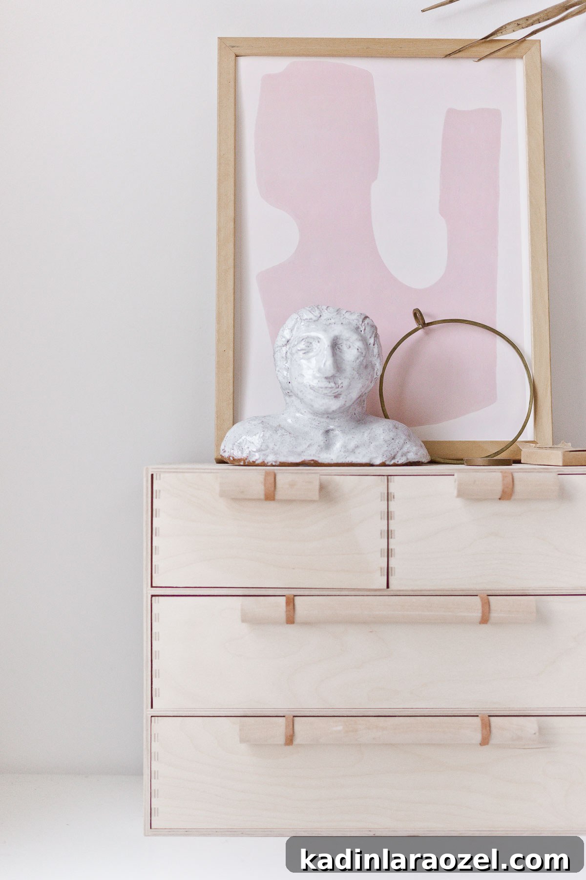 Transform Your Ikea Moppe Mini Chest with a Modern Minimal Hack 12 Minimal modern drawer pulls on MOPPE mini storage chest.