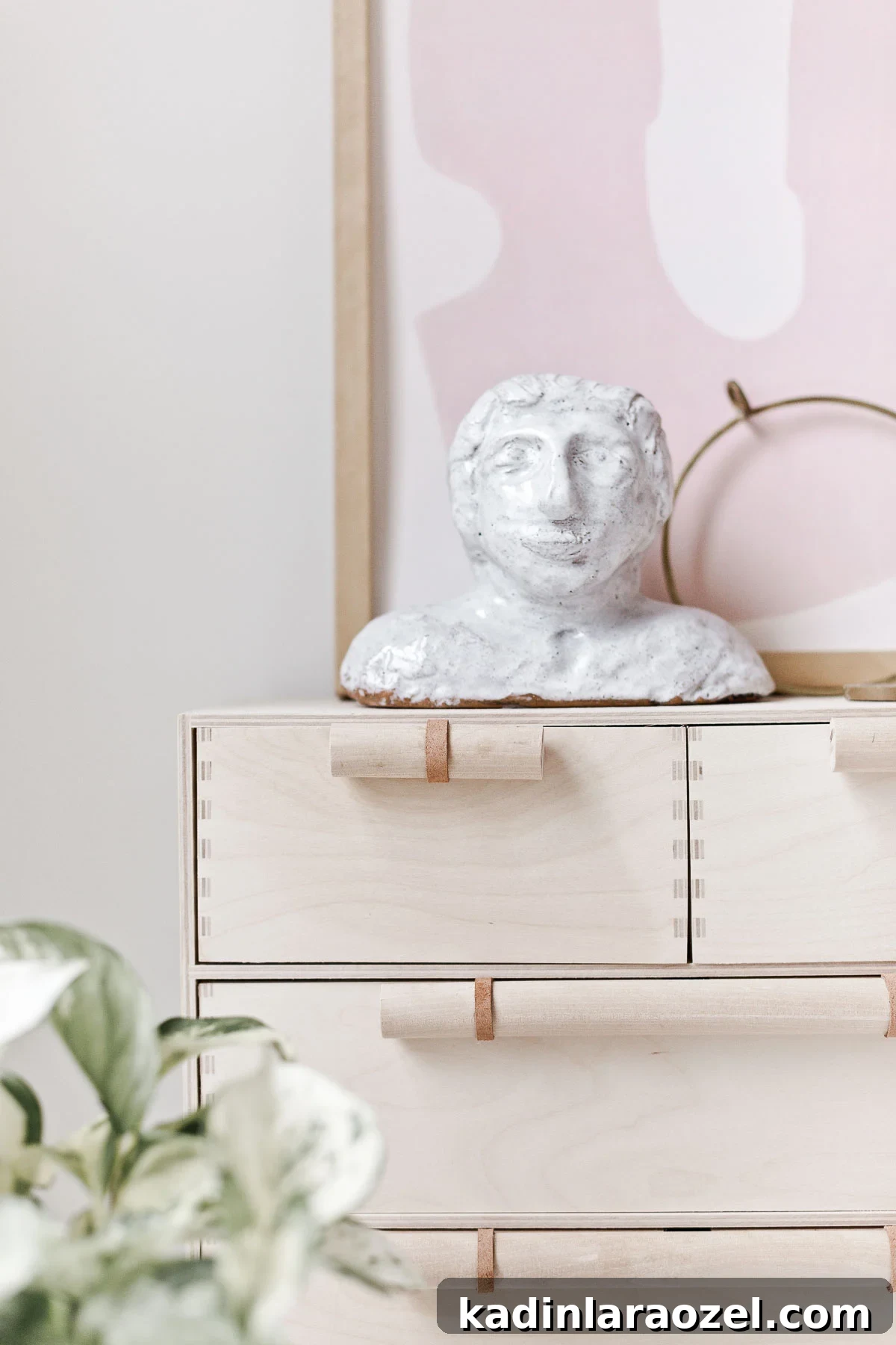 Transform Your Ikea Moppe Mini Chest with a Modern Minimal Hack 9 Minimal modern Ikea hack: custom drawer pulls for the Moppe chest.