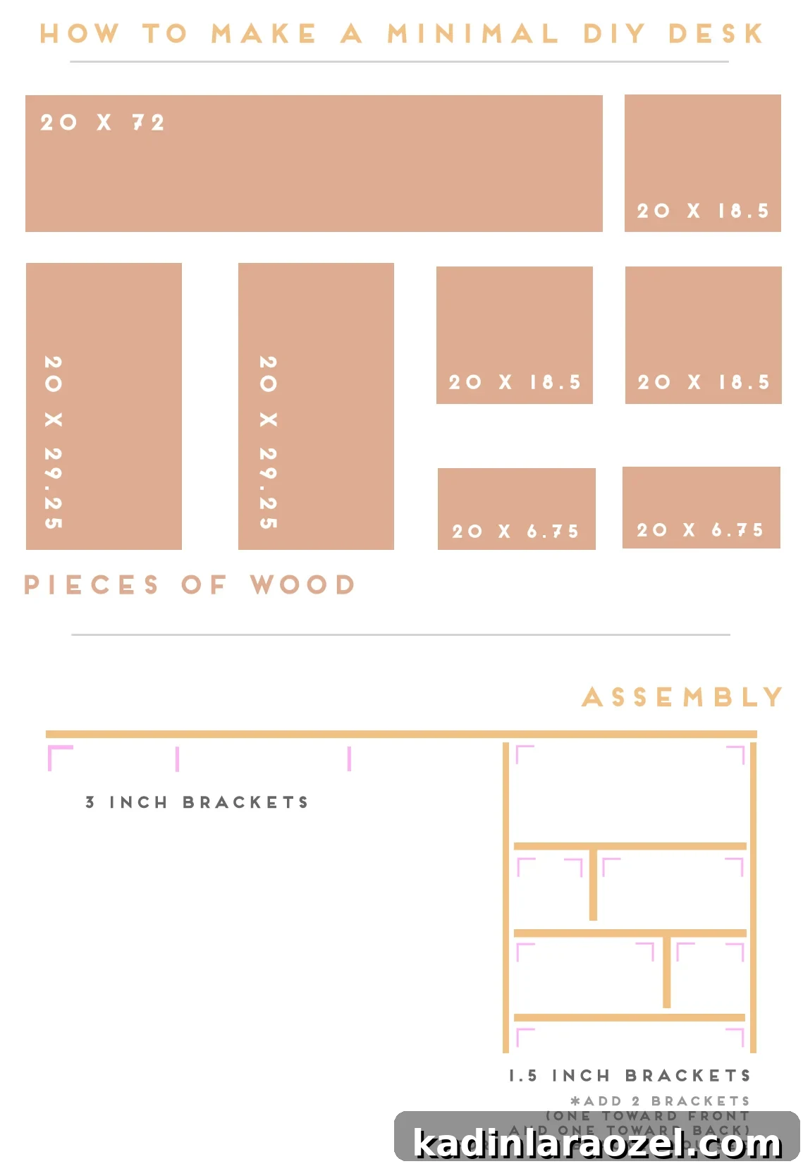 How to Build a Minimal Modern Desk with Storage for Under $100 #diy #diyfurniture #diydesk #desk #organicmodern #moderninterior #wooddesk #workspace #deskinspiration