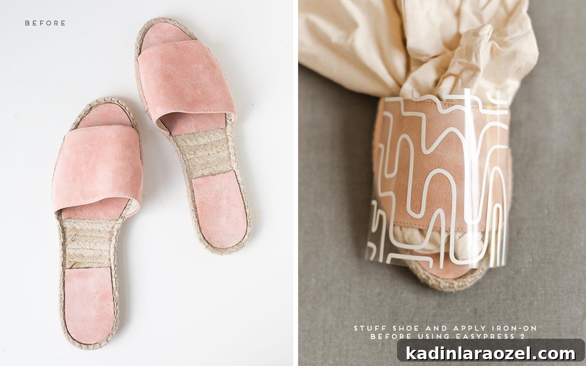 Transforming Closet Finds into Unique DIY Summer Accessories 5 Summer DIY to Try // Give old sandals new life with a quick (and easy) makeover. Click through for the tutorial AND free downloadable patterns to add unique prints to nearly anything you can think of. #diy #diysummer #summer #summeraccessories #sandals