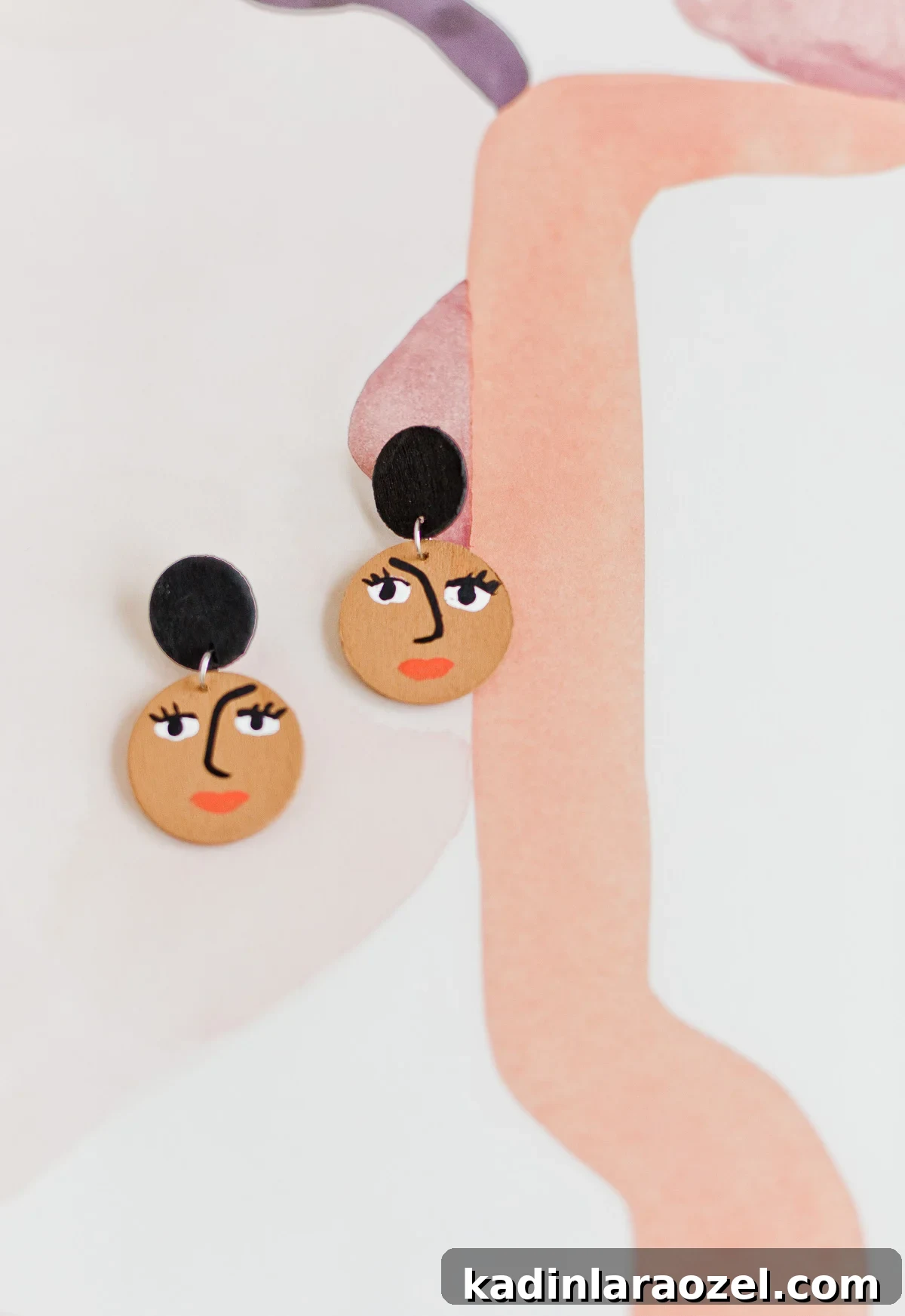 15 Minute DIY to Try: How to Make Cute Face Earrings with Wood