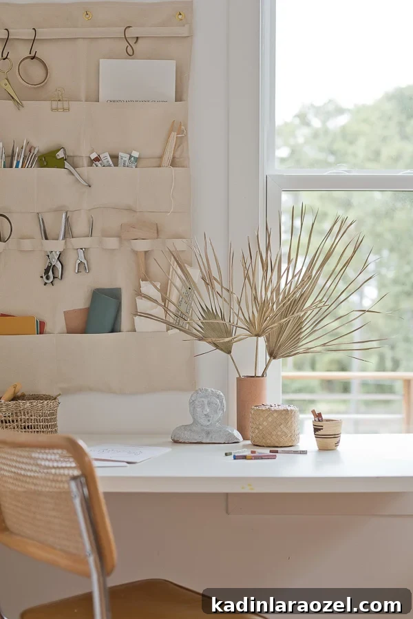 How to make a huge canvas wall organizer that costs less than $20 to make.