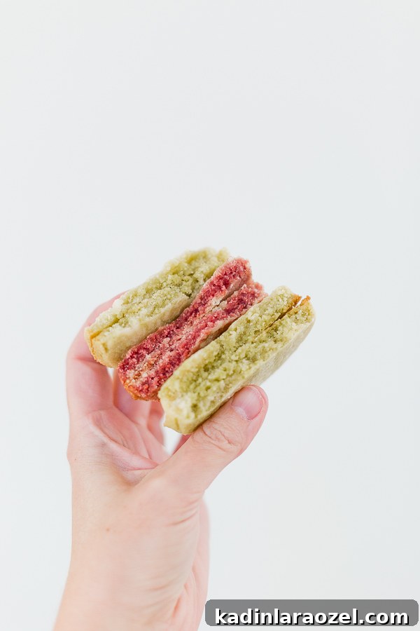 Holding Christmas sugar cookies in hand