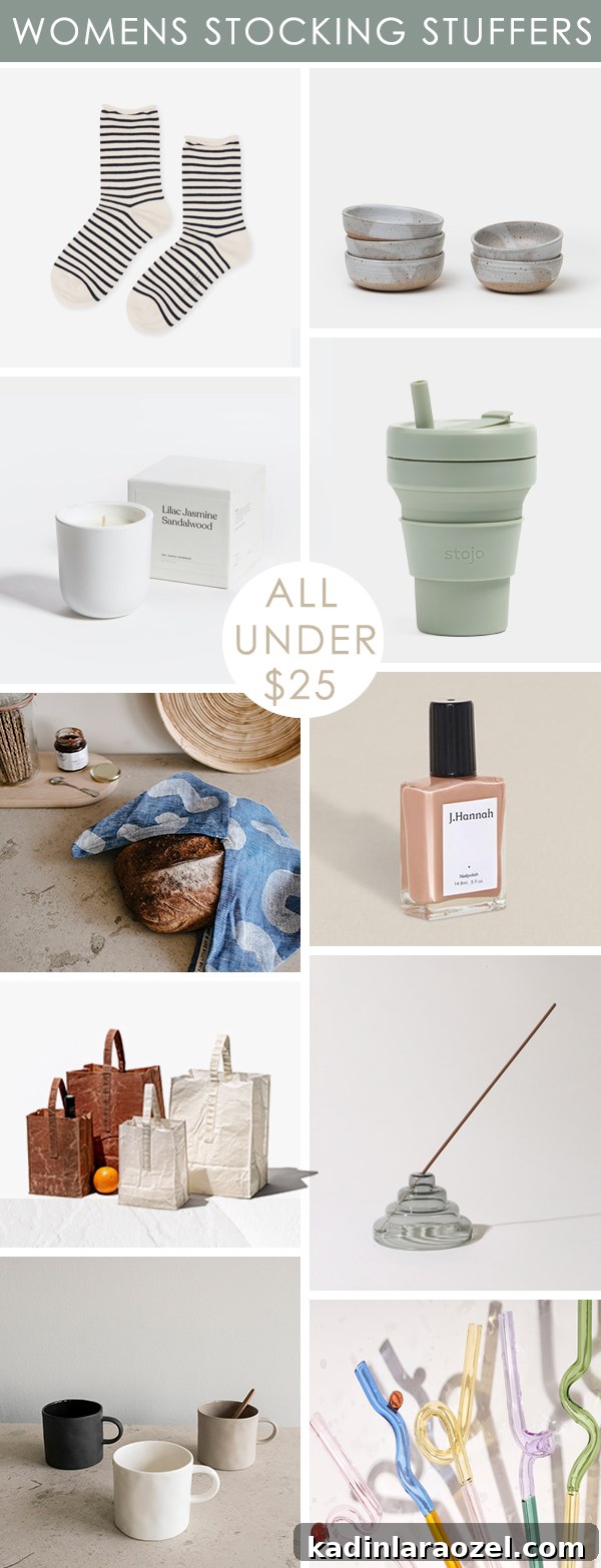 Roundup of women's product images that are cool stocking stuffers for the holidays.
