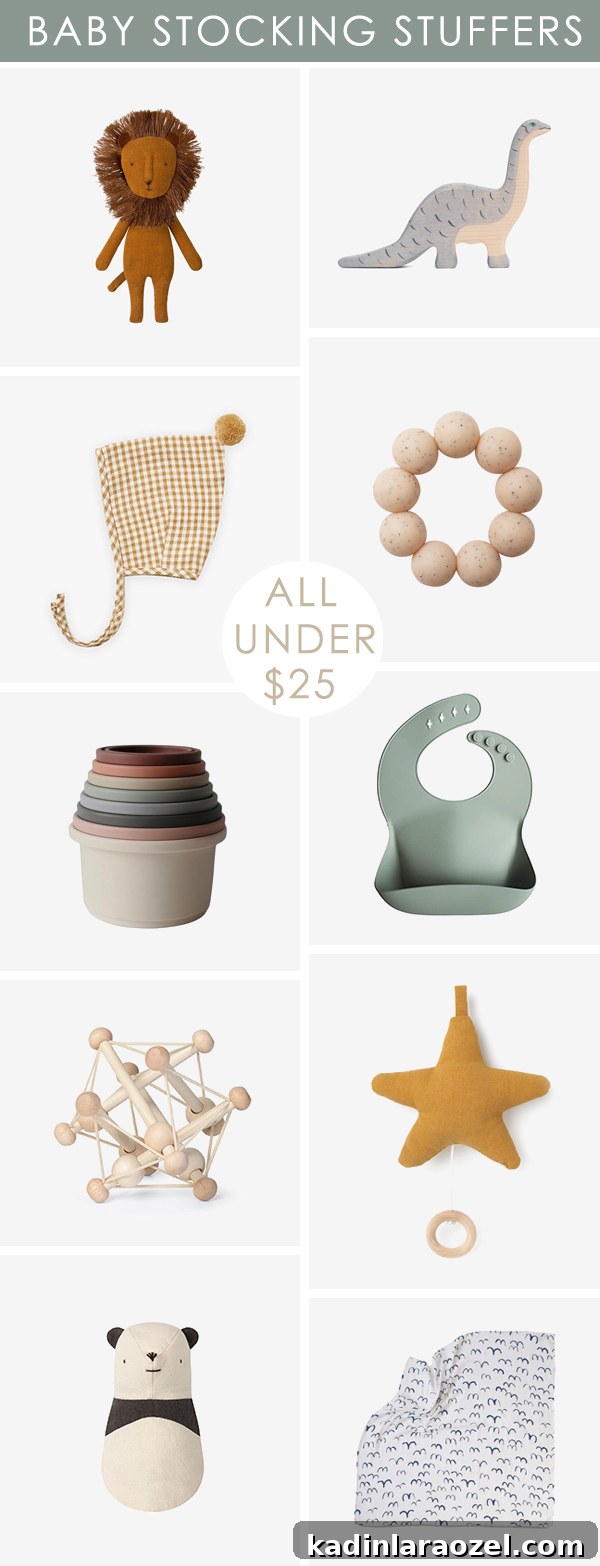Roundup of baby product images that are cool stocking stuffers for the holidays.
