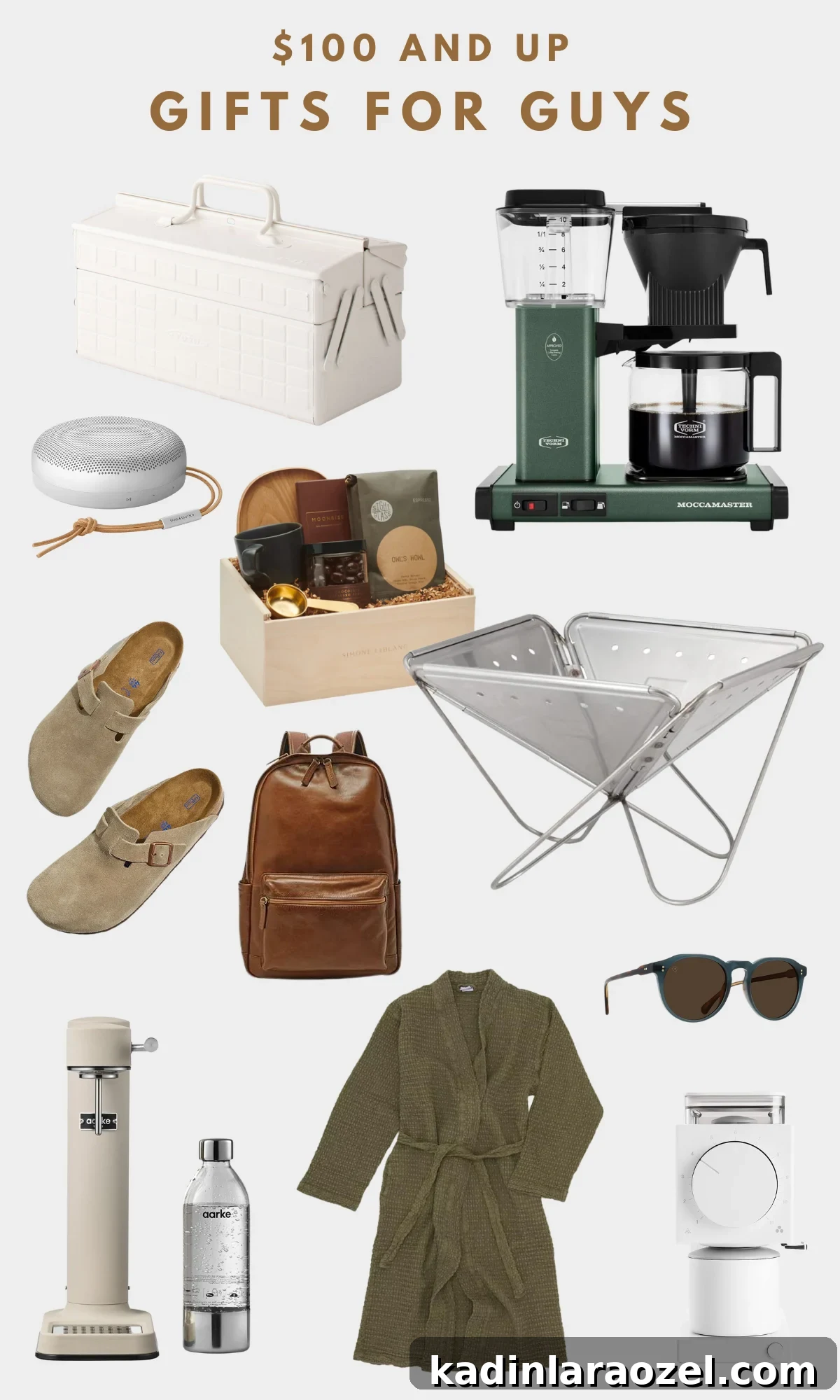 43 Gift Ideas for Men — Cool Picks for Every Budget 6 Gifts for guys that include various items for the home and some mens fashion items