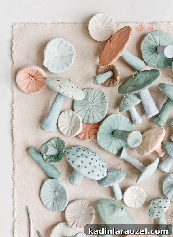 DIY Clay Mushroom Christmas Ornaments: Step-by-Step Guide 2 Unique Christmas Ornaments: How to Make Clay Mushrooms
