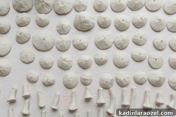 DIY Clay Mushroom Christmas Ornaments: Step-by-Step Guide 10 Let all clay mushroom pieces lay out to dry