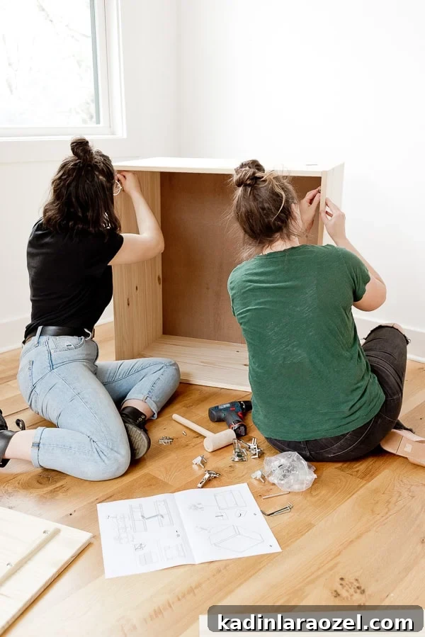 DIY Standing Desk Hack: Convert IKEA IVAR into a Sit-Stand Workstation 5 Building IVAR Ikea cabinet for DIY standing desk