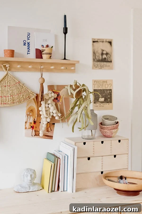 DIY Standing Desk Hack: Convert IKEA IVAR into a Sit-Stand Workstation 10 Organized workspace with lots of raw wood details