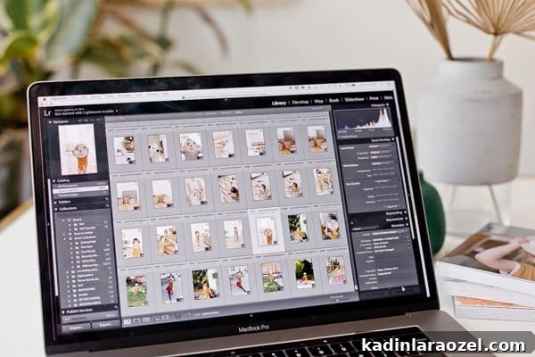 Create a Personalized Baby Board Book: 3 Creative DIY Methods 4 Photo of computer, opened to a photo editing software.