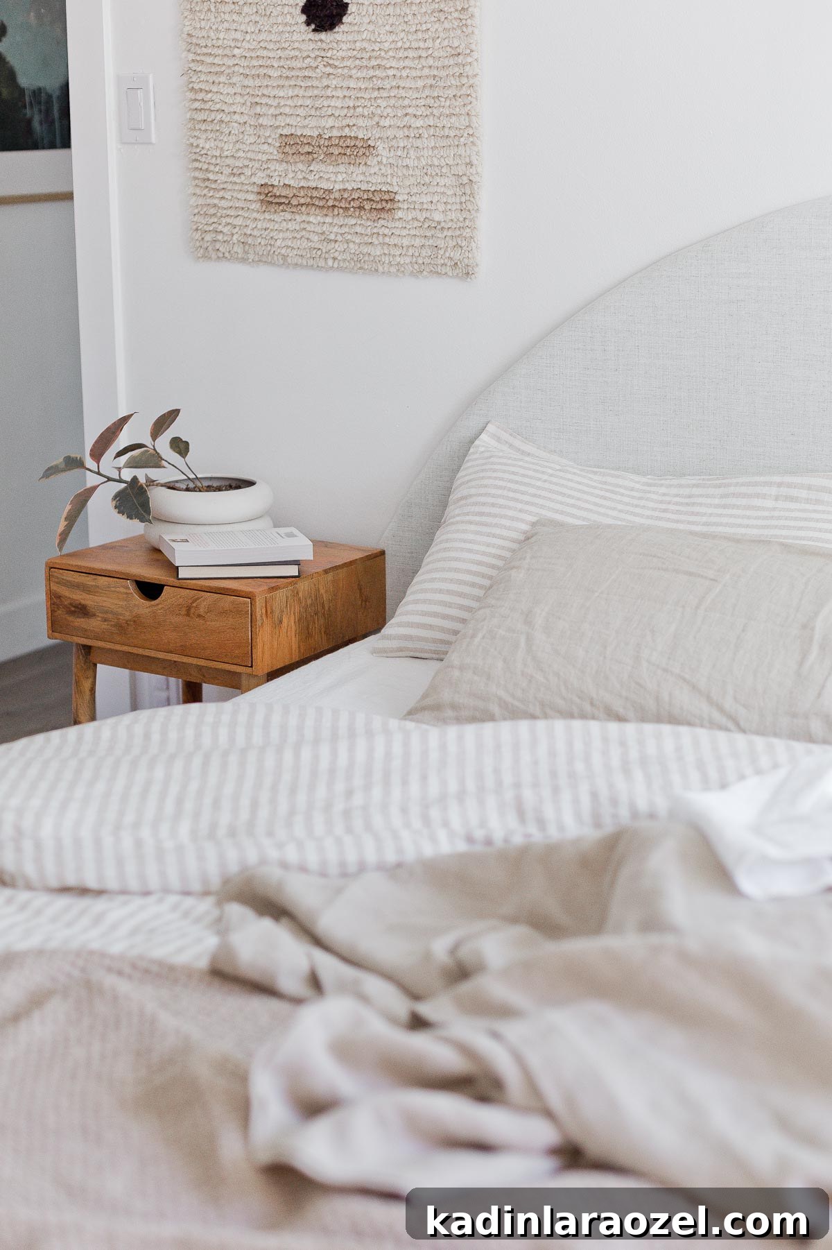 Bedroom linen styling