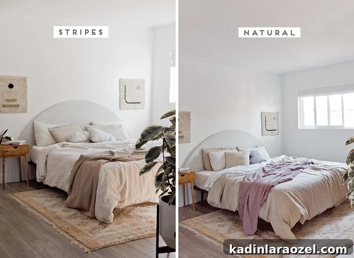 Waffle throw on bed