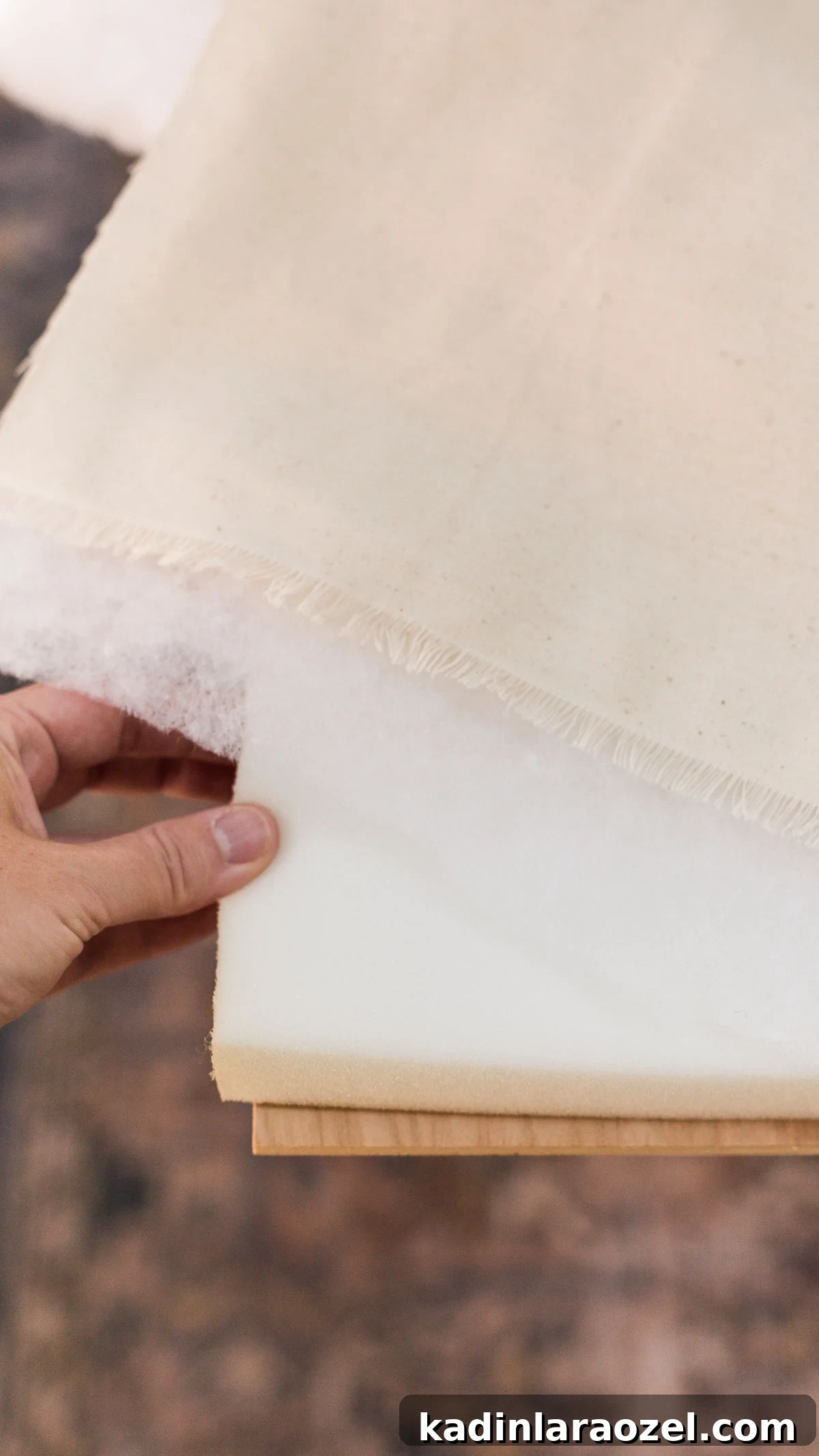 DIY Upholstered Headboard: Step-by-Step Project Guide 4 Layers of upholstered headboard, before its all put together