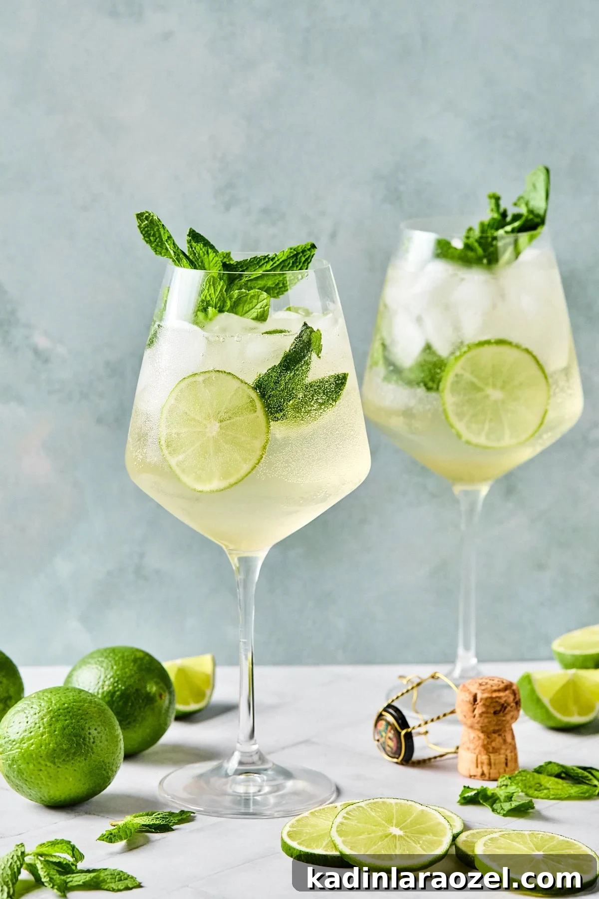 17 Refreshing Summer Cocktails to Try Now 13 lime drinks in tall wine glasses
